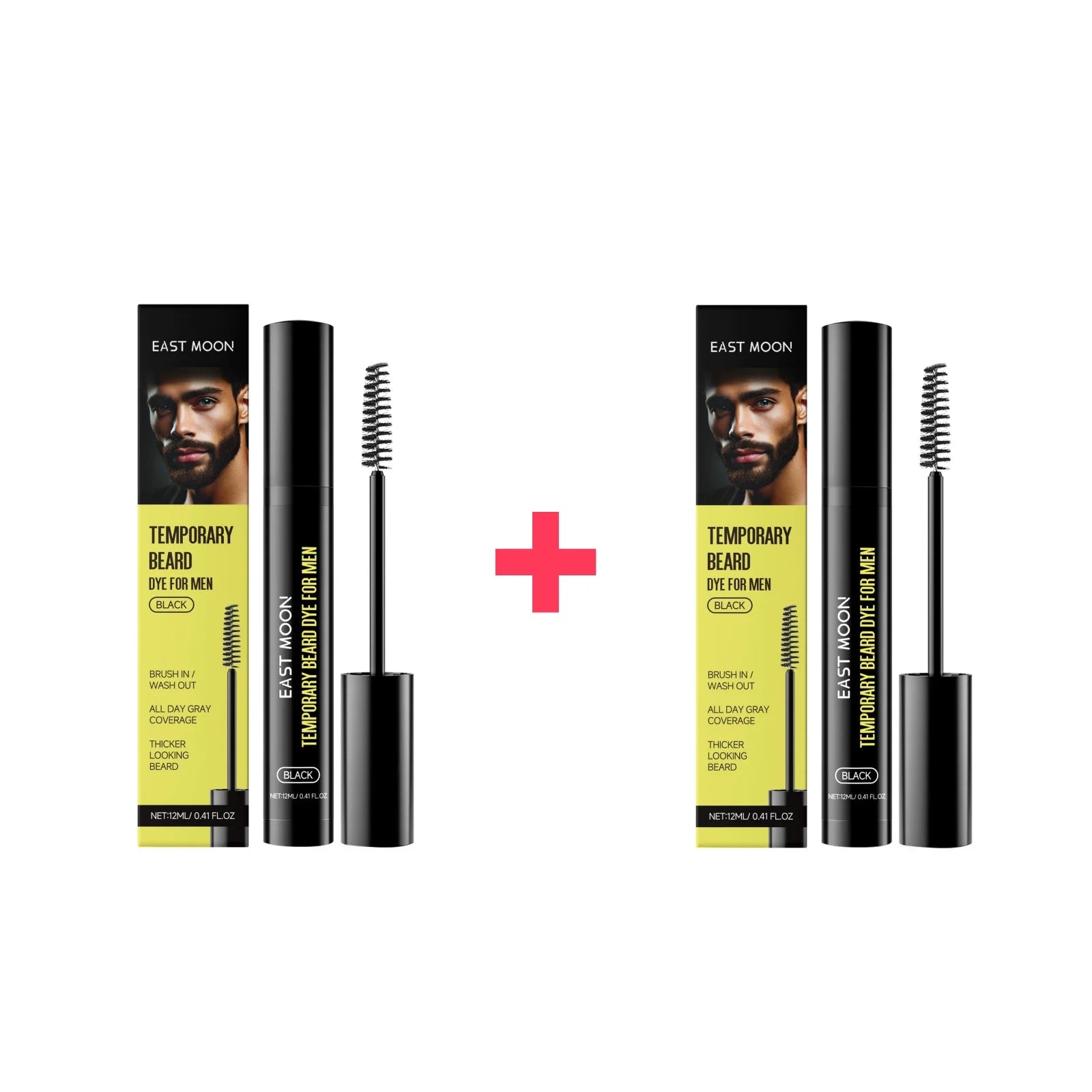 East Moon Natural Black Beard Dye for Men Male Moustache Filler Waterproof Shaping Portable Pernmanent Coloring Beard Dyeing Pen