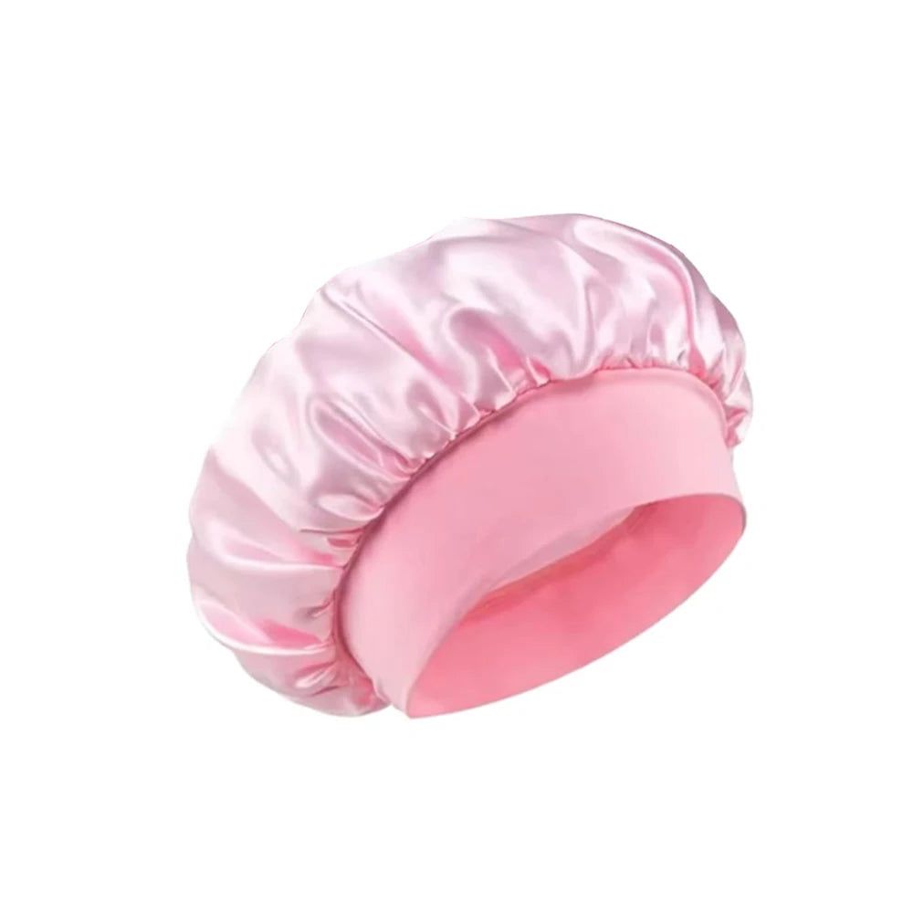 Shower Cap Hairdressing Hair Care Hat High Elasticity Monthly Shower Cap Female Nursing Satin Sleeping Cap