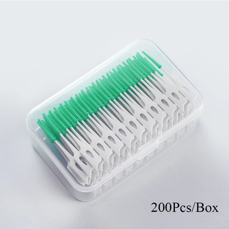 200Pcs Dental Floss Water Pick Dental Dentistry Beauty Health Dental Products Tooth Pick Interdental Brushes Dental Supplies