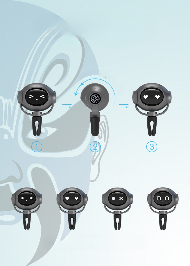Diagram of earbud placement on a person's head with labeled steps.