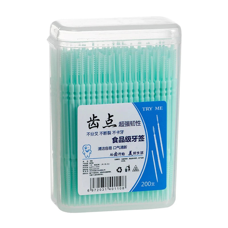 200Pcs Dental Floss Water Pick Dental Dentistry Beauty Health Dental Products Tooth Pick Interdental Brushes Dental Supplies