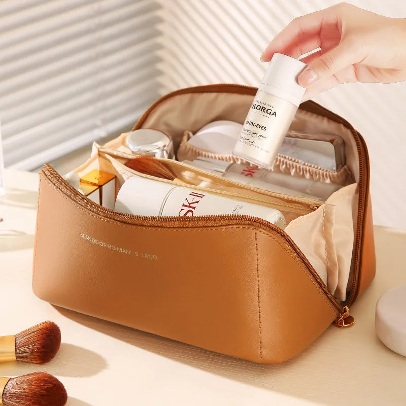 Makeup Organizer Female Toiletry Kit Bag Make Up Case Storage Pouch Luxury Lady Box, Cosmetic Bag, Organizer Bag for Travel Zip