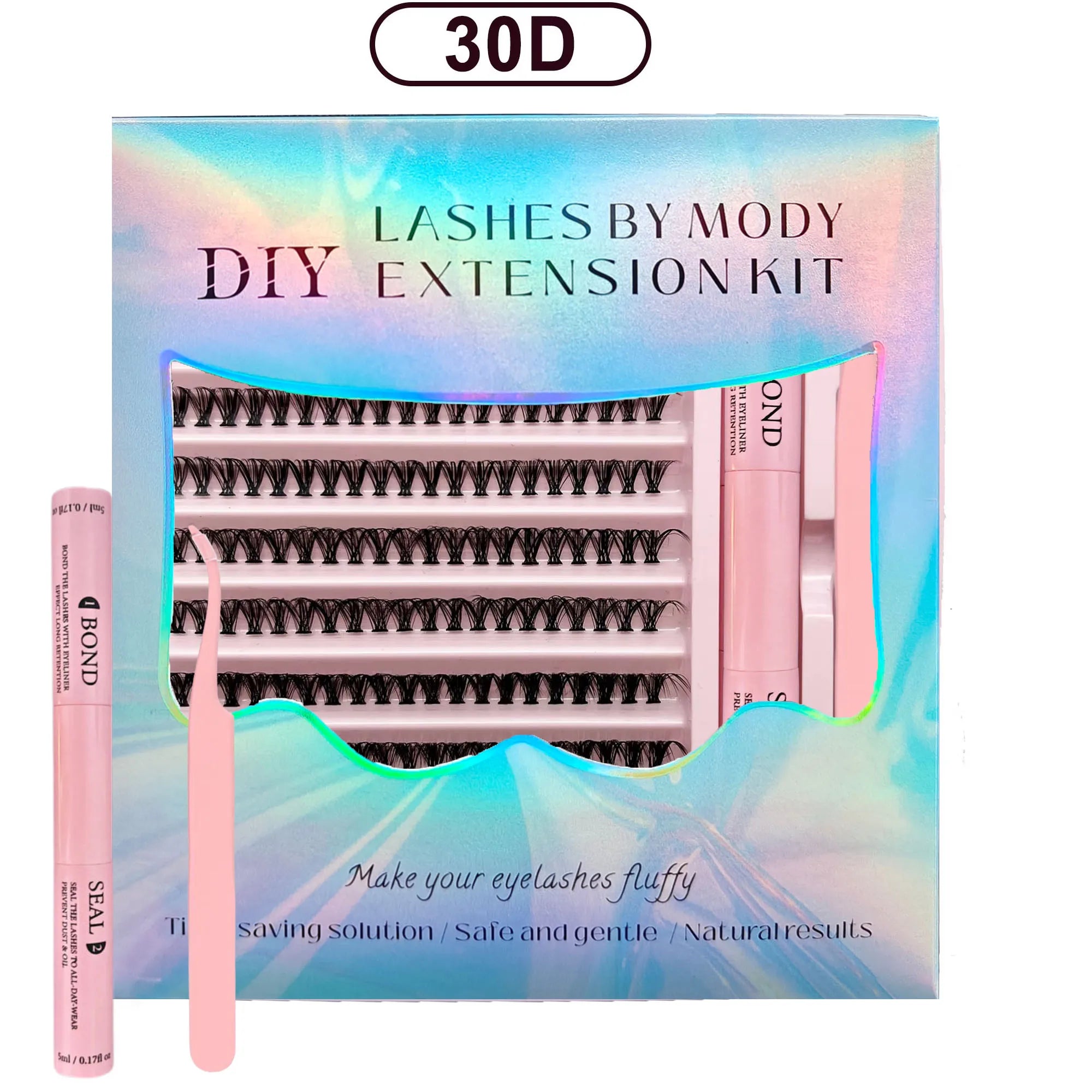 Lash Bond and Seal 10ml Individual Lashes Glue and Seal Super Strong Hold Lash Extension and Lash Glue Remover 5ml Tweezers Kit