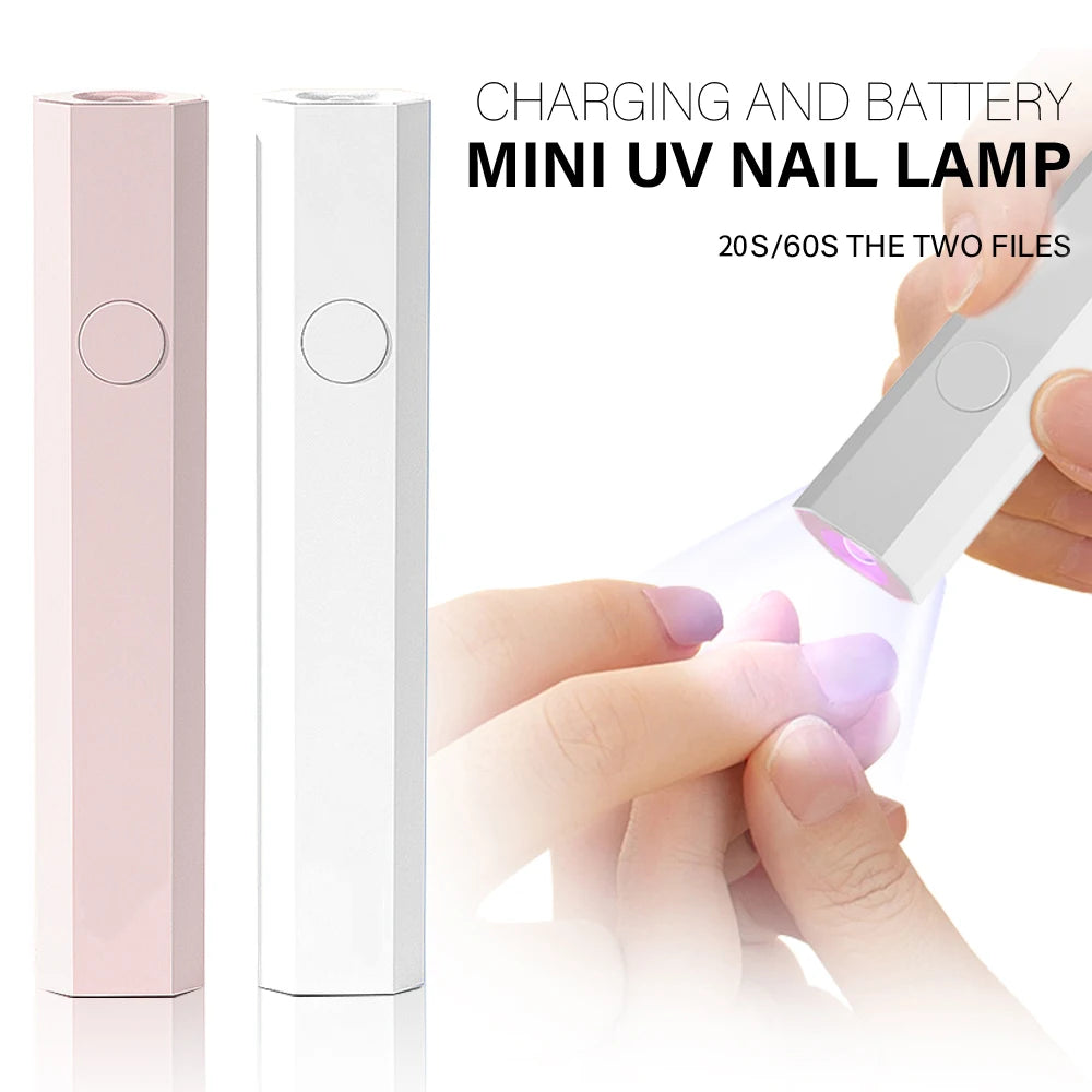 YIKOOLIN Mini 3W UV/LED Light for Nails With LED Display Small Portable Mini UV Light for Gel Nail 2 Timer Setting  Home Use