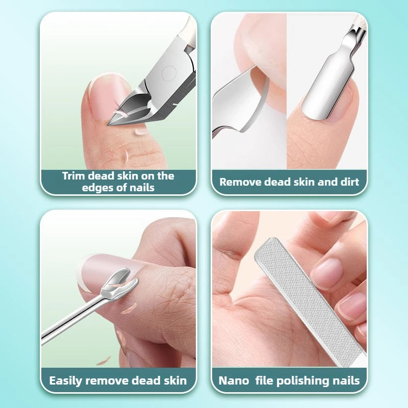 Toe Nail Clipper Set For Ingrown Or Thick Toenails Trimmer Toenail Nipper Manicure Set