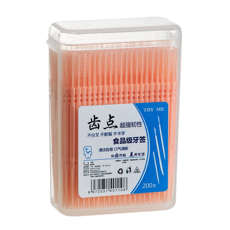 200Pcs Dental Floss Water Pick Dental Dentistry Beauty Health Dental Products Tooth Pick Interdental Brushes Dental Supplies
