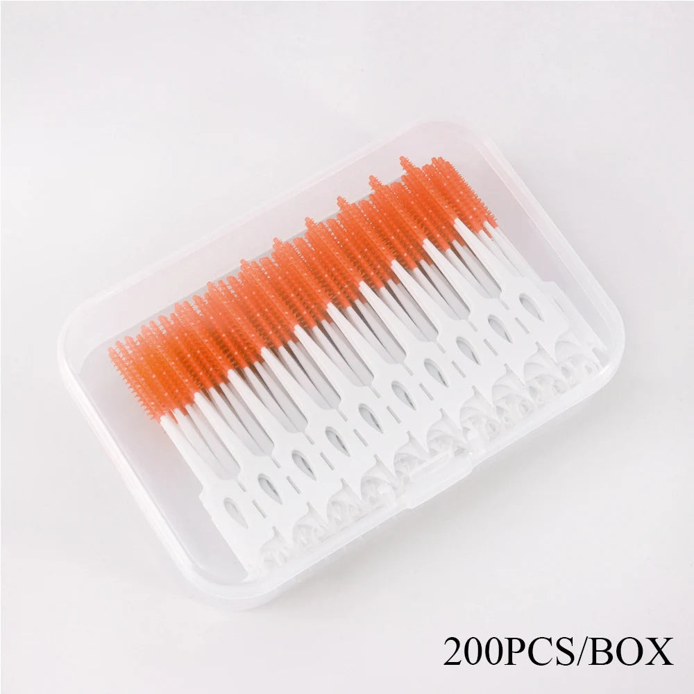 200Pcs Dental Floss Water Pick Dental Dentistry Beauty Health Dental Products Tooth Pick Interdental Brushes Dental Supplies