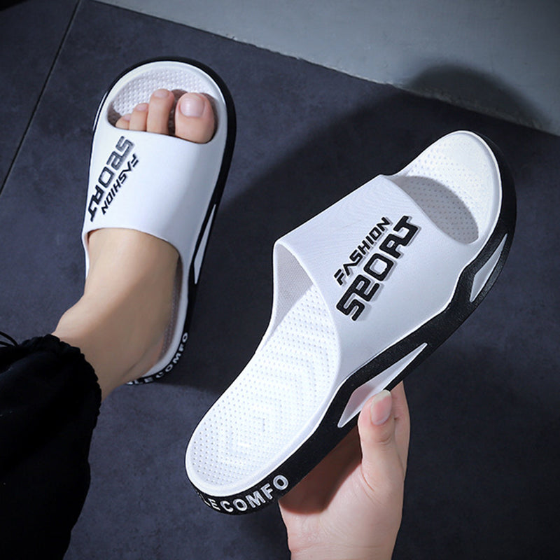 White slides with black text on a dark surface