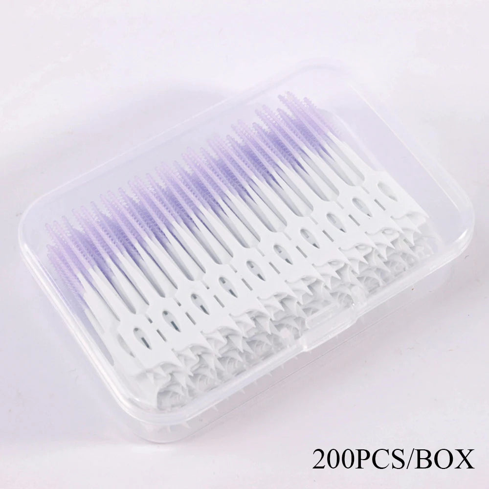 200Pcs Dental Floss Water Pick Dental Dentistry Beauty Health Dental Products Tooth Pick Interdental Brushes Dental Supplies