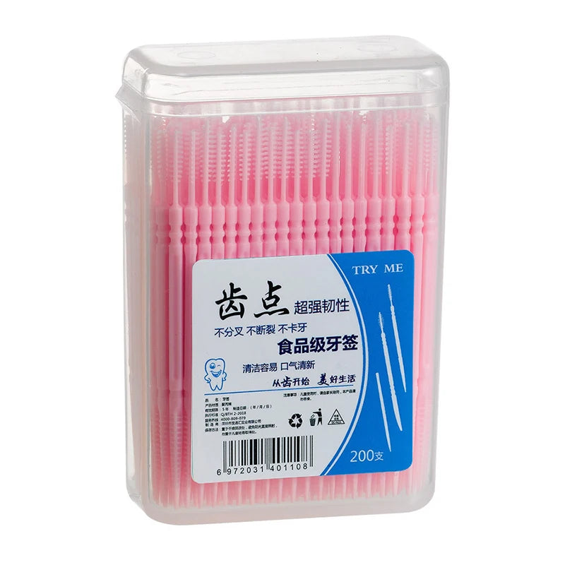 200Pcs Dental Floss Water Pick Dental Dentistry Beauty Health Dental Products Tooth Pick Interdental Brushes Dental Supplies