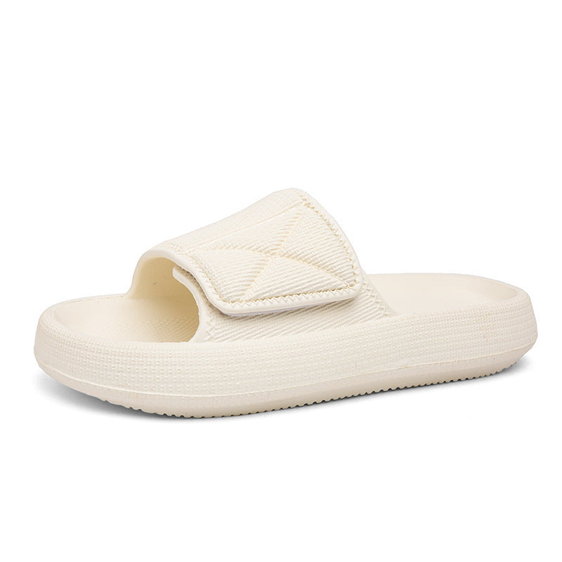 White slide sandal on a white background