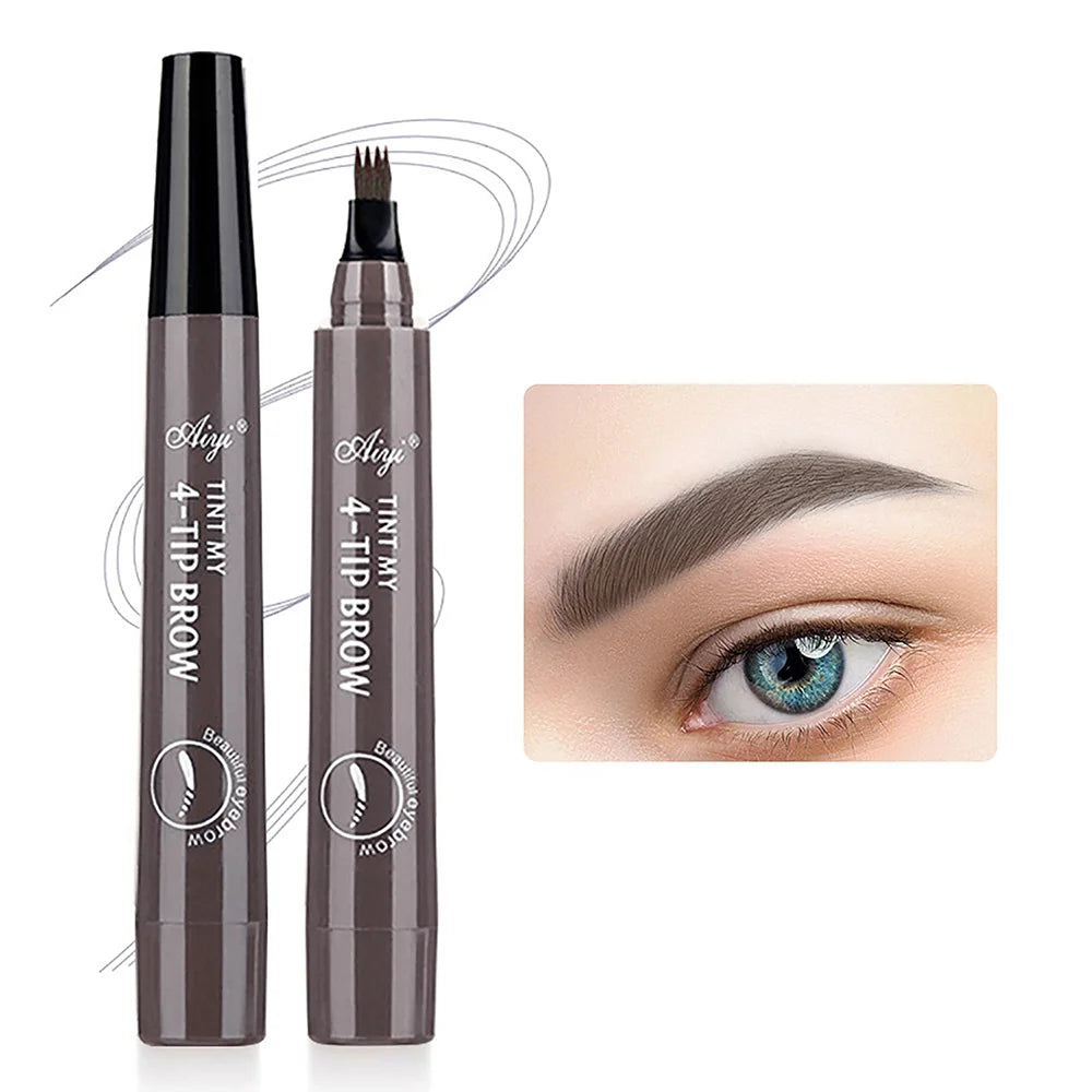 4 fork microblading eyebrow pencil waterproof eyebrow pencil natural long-lasting eyebrow makeup five colors